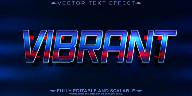 Futur effet de texte modifiable robot modifiable et style de texte technologique