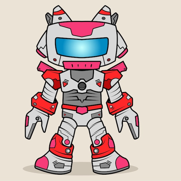 futuristic cartoon robotic character detailed robot for techthemed designs chatbot concepts and playful airelated projects electronic equipment and humanoid animation concept isolated on background