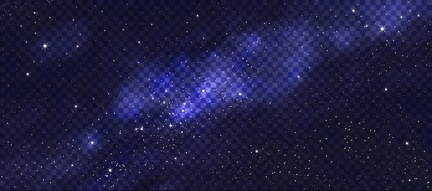 Galaxie du ciel nocturne avec des étoiles