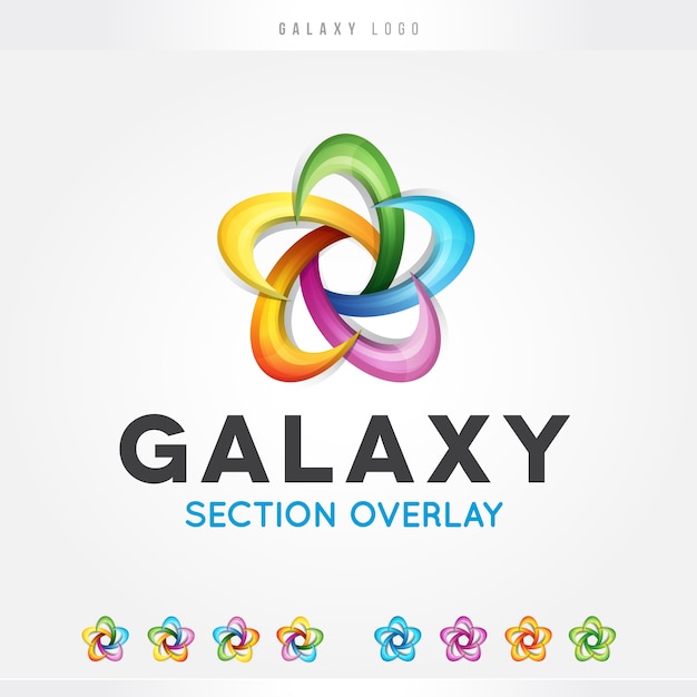 Vecteur galaxy et star logo