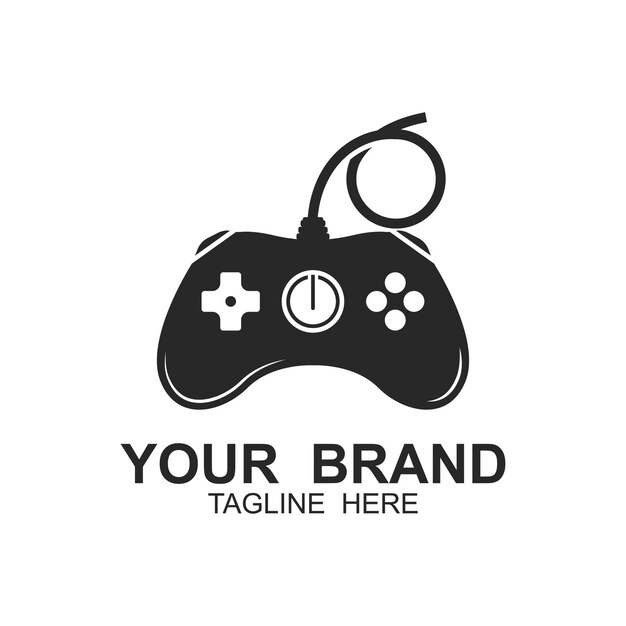 Game Console Game Controller modèle de symbole d'illustration tihs logo idéal pour l'industrie du jeu et du divertissement
