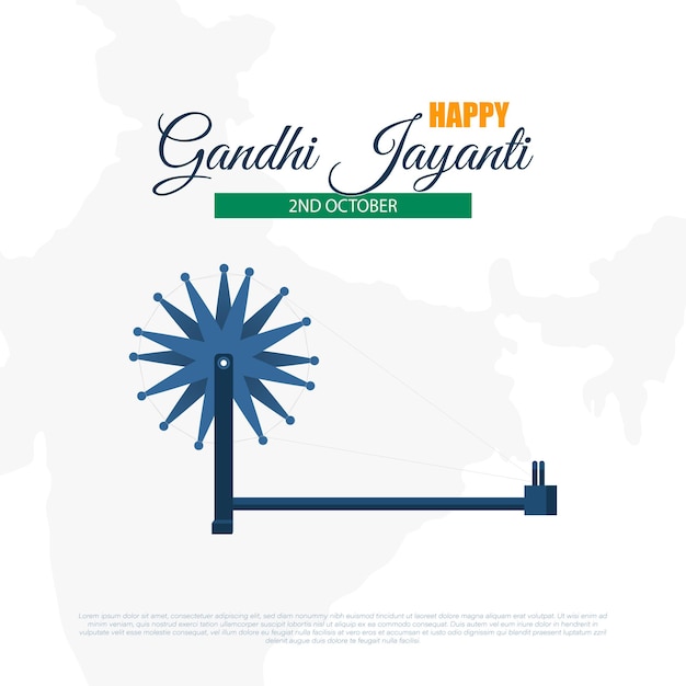 Vecteur gandhi jayanti