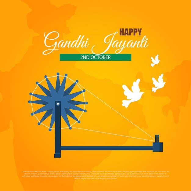 Vecteur gandhi jayanti