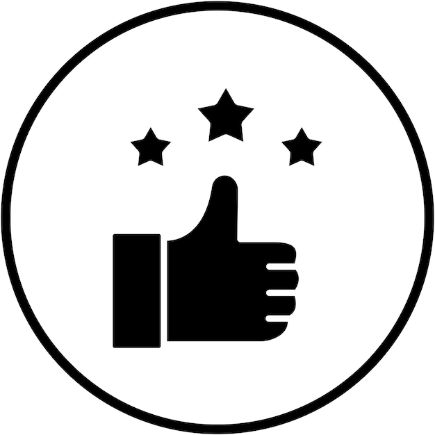 Garantie de satisfaction de la conception vectorielle Style d'icône