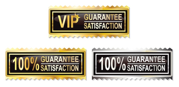 garantir 100 pour cent et la satisfaction vip