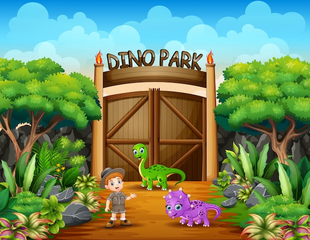 Le Garçon Explorateur à Dino Park