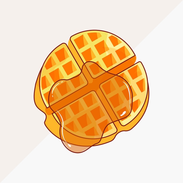 Gaufre belge au miel