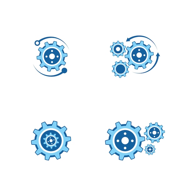 Gear Logo Template vecteur icône illustration design