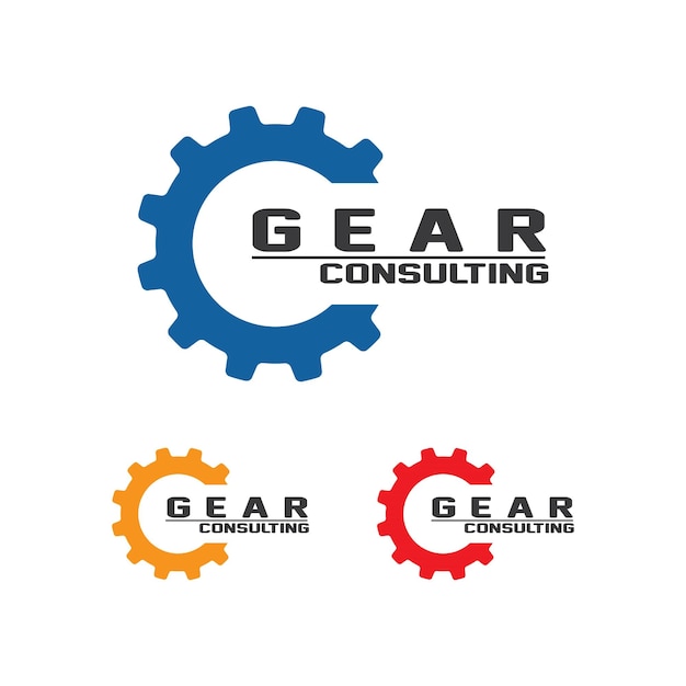 Gear Logo Template Vecteur Icône Illustration Design