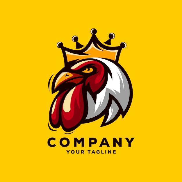 Génial Vecteur De Logo Roi Coq