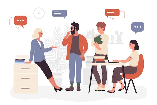 Les gens d'affaires rencontrent le travail d'équipe de workflow de remue-méninges avec l'équipe de collègues homme