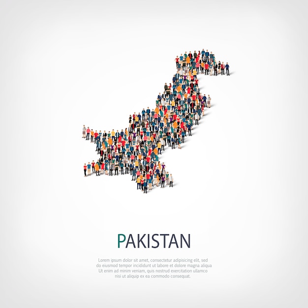 Les gens carte pays Pakistan