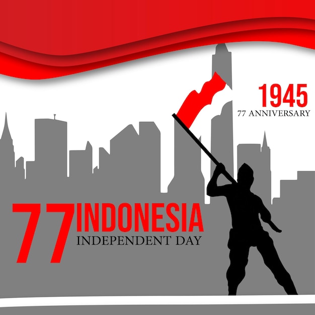 Les Gens Célèbrent Le 77e Indépendant D'idonesia