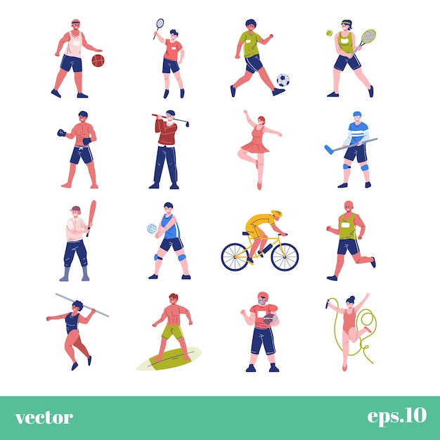 Les gens font de l'exercice.