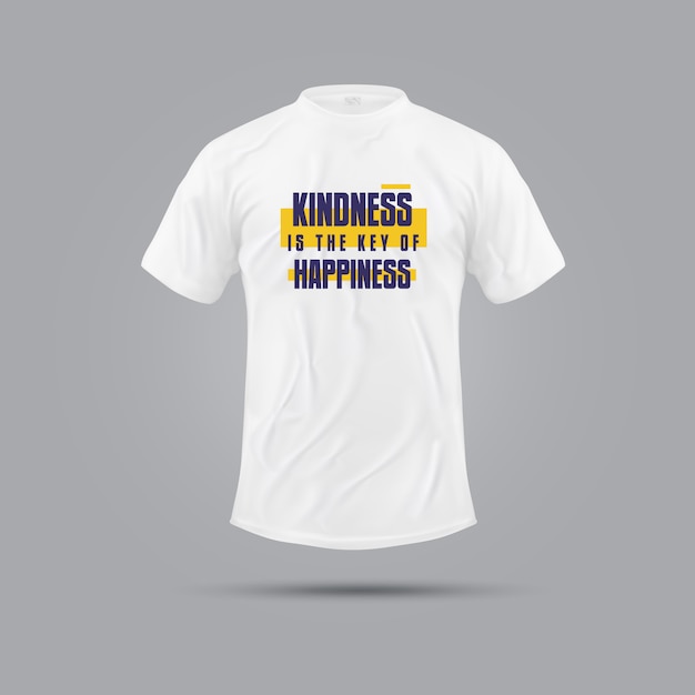 La gentillesse est la clé du bonheur | -Shirt de citation de motivation | Design de T-shirt amusant et décontracté | Conception de Hoodie | Conception de vêtements et de tissus