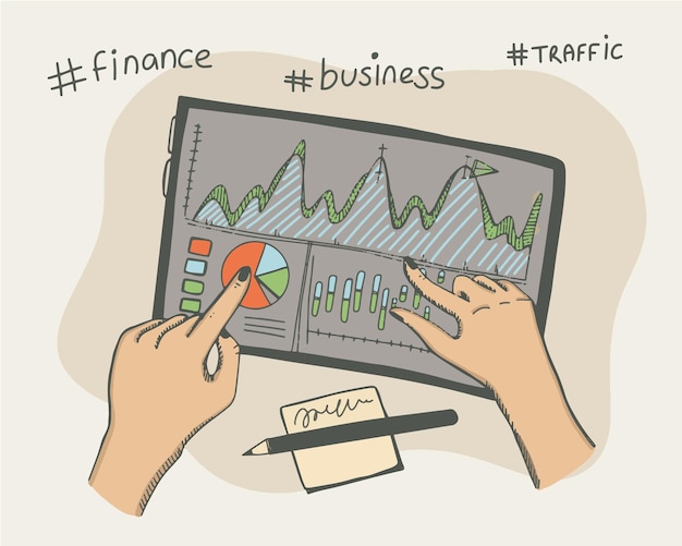 Vecteur gestion des tâches de projet et outils efficaces de planification du temps horaire de trafic