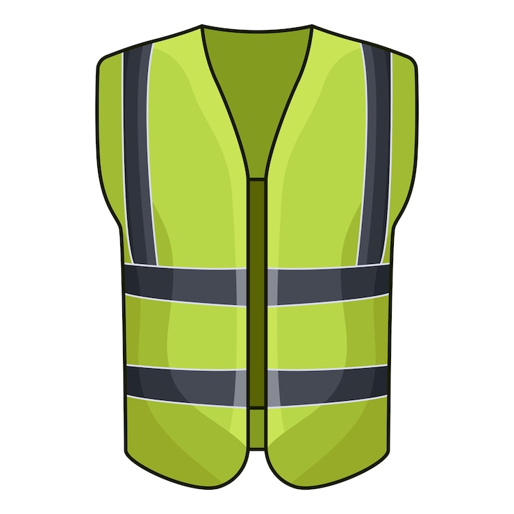 Vecteur gilet de sécurité