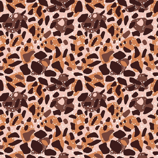 Girafe modèle sans couture isolé sur fond blanc. Peau d'animaux africains. Impression de mode de conception textile de la savane. Illustration vectorielle