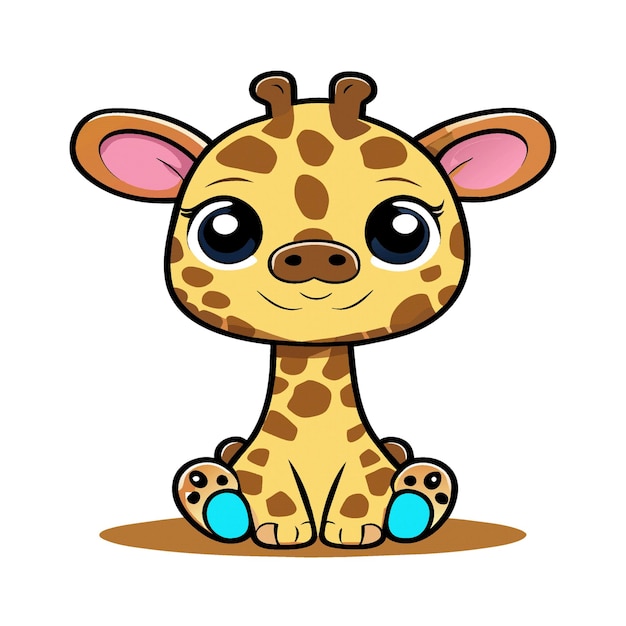 Vecteur girafe personnage clipart oeuvre