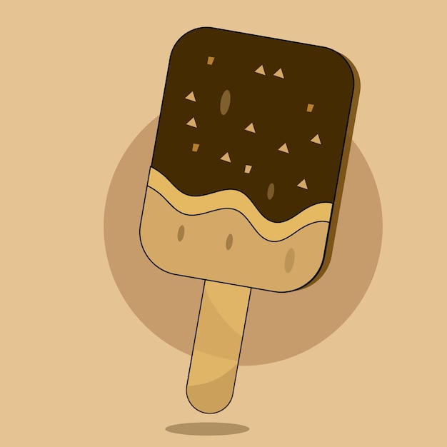 Glace d'illustration vectorielle