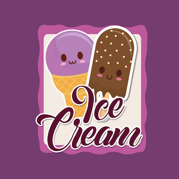 Glaces Kawaii