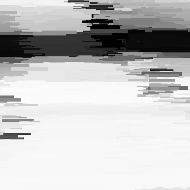 Vecteur glitch abstrait avec effet de distorsion bug erreur lignes monochromes horizontales aléatoires