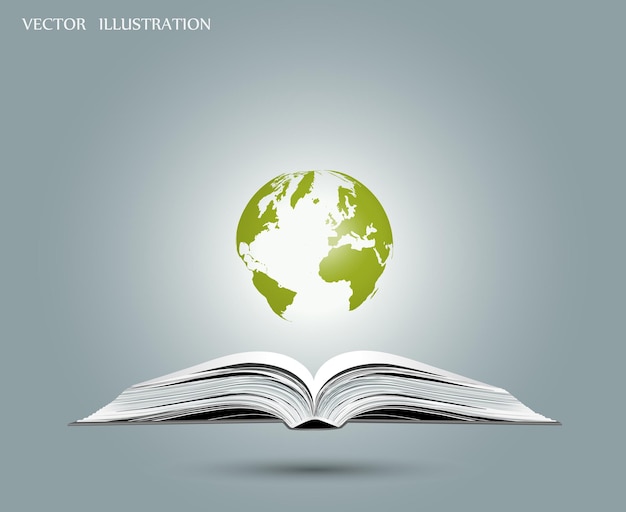 Globe sur livre ouvert