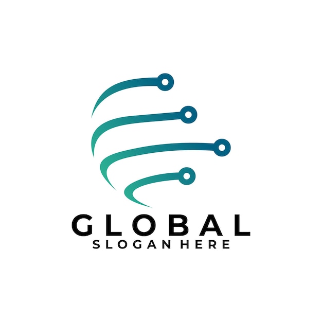 Vecteur globe logo icône vecteur isolé