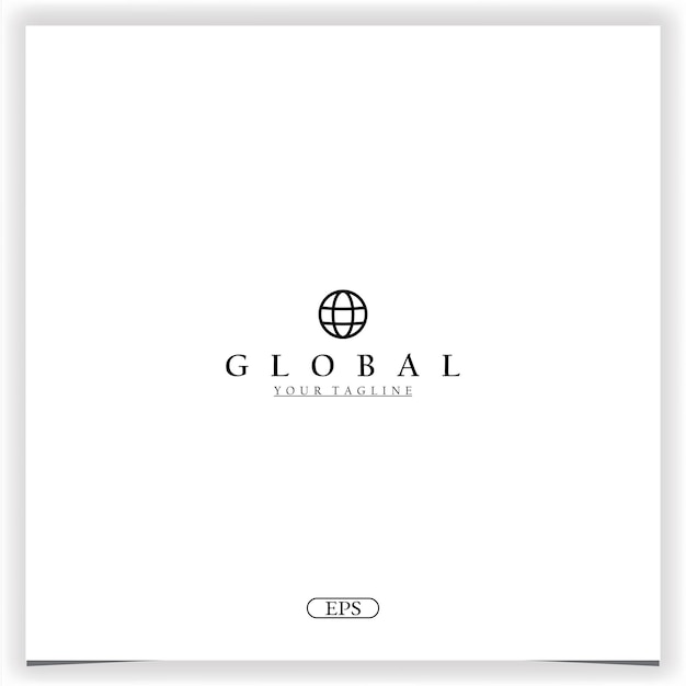 Globe Logo Premium Modèle élégant Vecteur Eps 10