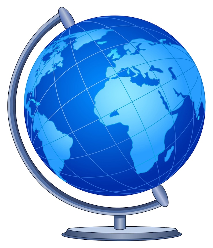 Vecteur le globe mondial