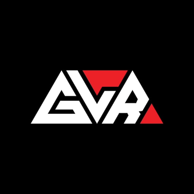 GLR triangle lettre logo design avec forme de triangle GLR logo de triangle design monogramme GLR modèle de logo vectoriel triangle avec couleur rouge GLR logo triangulaire Simple élégant et luxueux Logo GLR
