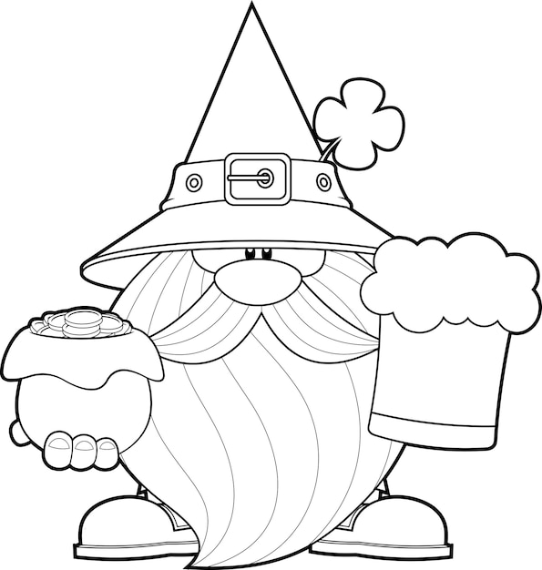 Gnome_StPatrick_05_BW
