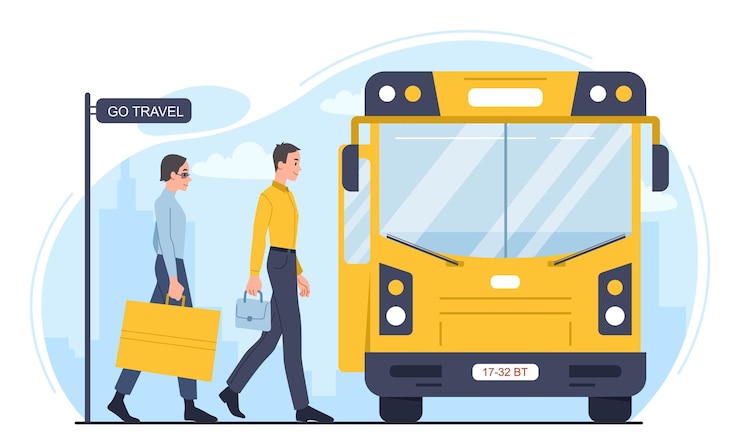 Vecteur go concept de voyage