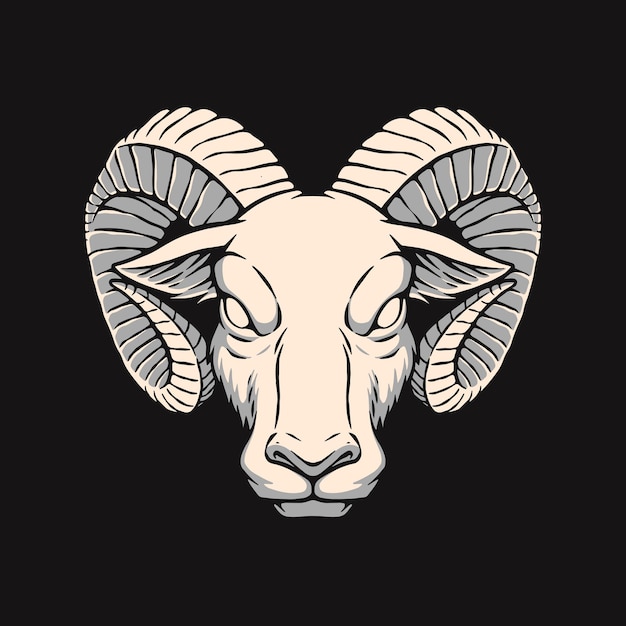 Goat tête illustration