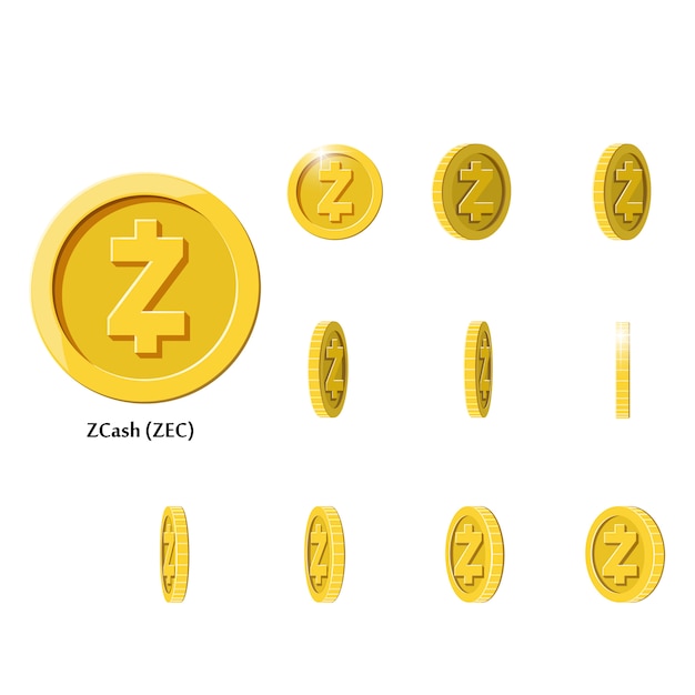 Gold Rotate Zcash Pièces