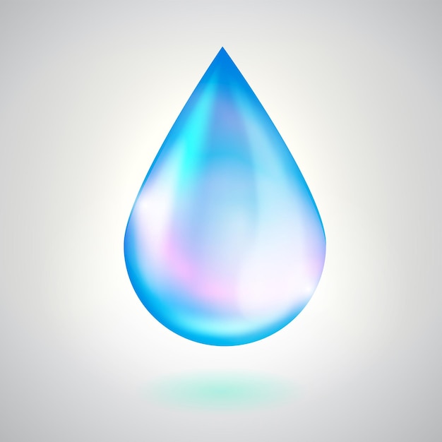 goutte d&#39;eau bleu