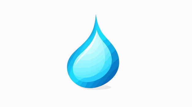 une goutte d'eau avec une goutted'eau bleue