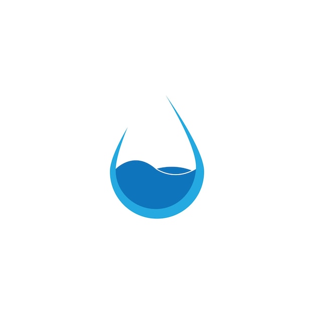Goutte D'eau Logo Template Design D'illustration Vectorielle