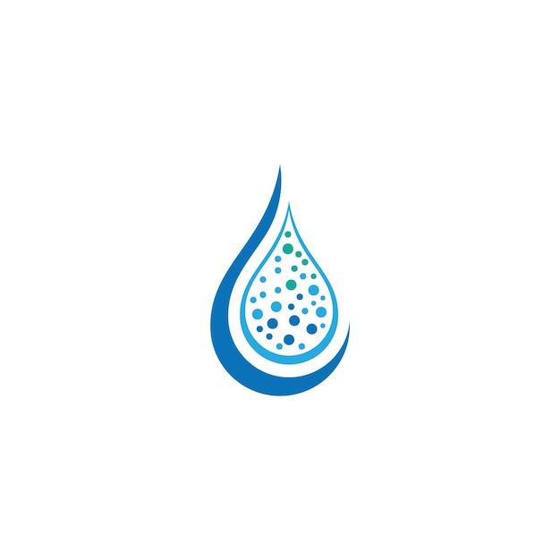 Goutte D'eau Logo Template Design D'illustration Vectorielle