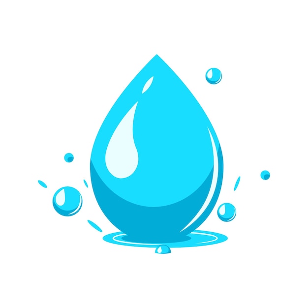 Une goutte d'eau qui tombe.