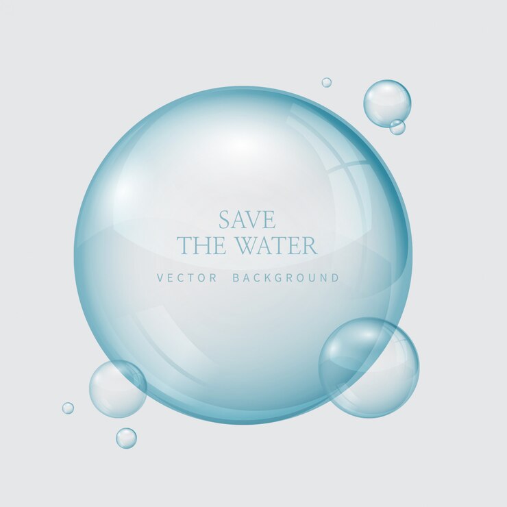 Vecteur gouttelettes d'eau transparentes, water drop