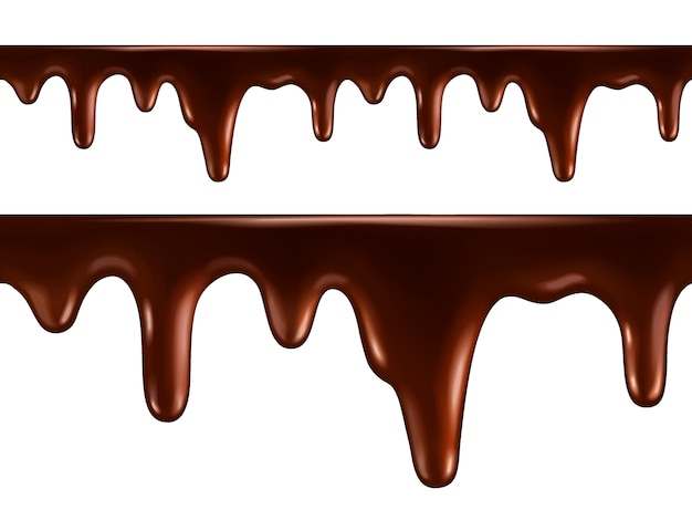 Gouttes de chocolat fondu. Sans couture