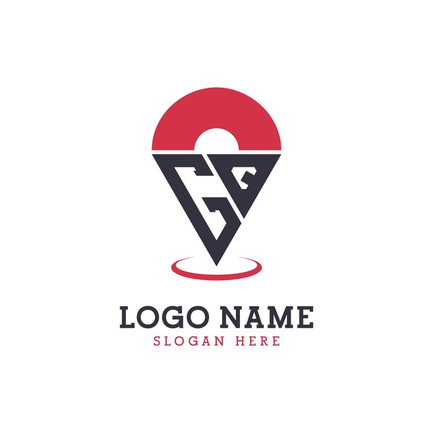 GQ Location Icon Design Logo moderne GQ Pinpoint pour les applications de cartes de navigation et les entreprises basées sur la localisation