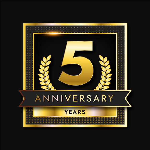 Gradient 5 ans anniversaire et anniversaire