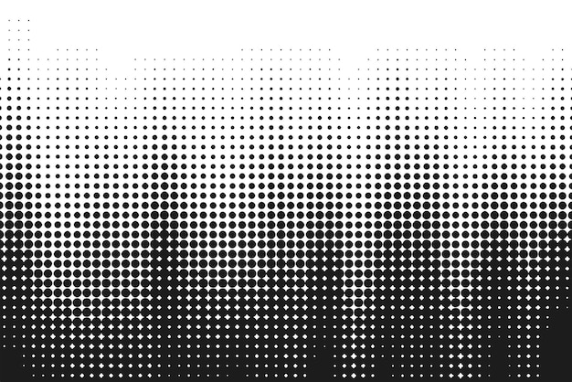 le gradient abstrait les points de demi-ton arrière-plan la texture du modèle d'art pop l'illustration vectorielle