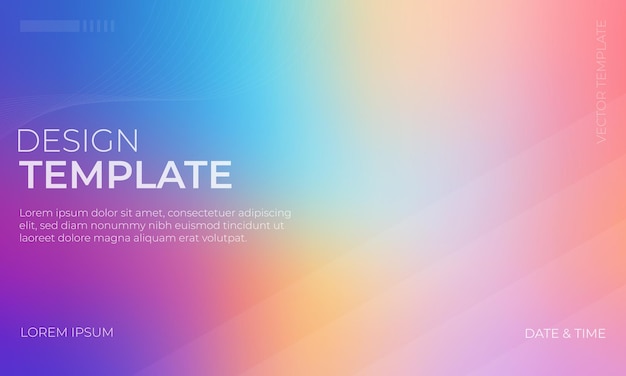 Gradient d'arrière-plan de sérénité de spectre coloré pour les projets de conception