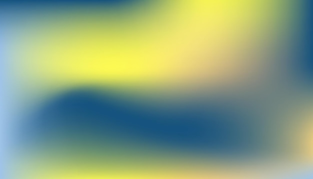 Gradient bleu et jaune rêveur Focus doux Design d'arrière-plan abstrait