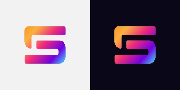 Vecteur gradient de conception du logo s