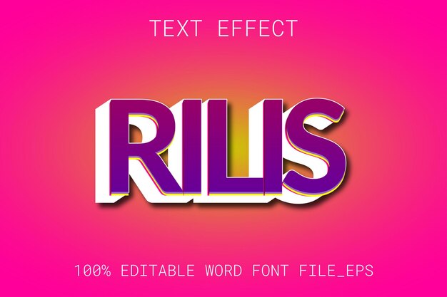 Vecteur gradient d'effet de texte