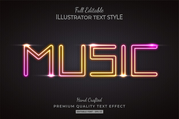 Gradient Glow 3d Text Style Effect Premium